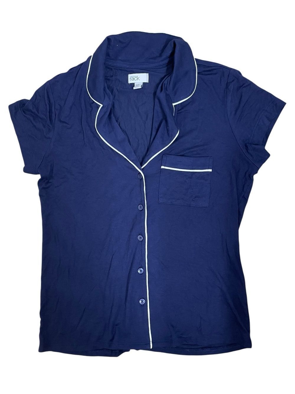 Nordstrom Rack Pajama Top ONLY Navy Blue XXS NWT